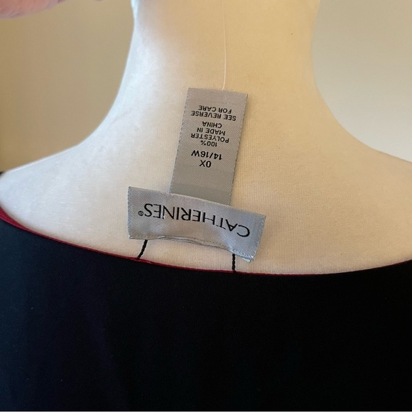Catherines Reversible Burgundy & Black Sleeveless Blouse - Picture 15 of 16